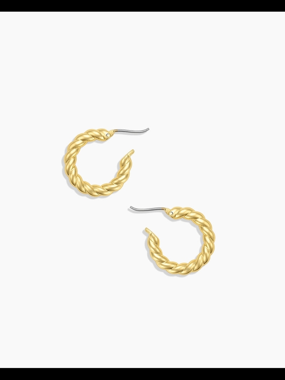 Gorjana 18k Gold Plated Crew Hoops NEW!
